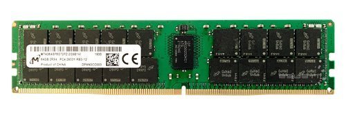 Memory RAM 1x 64GB Micron ECC REGISTERED DDR4 2Rx4 2933MHz PC4-23400 RDIMM | MTA36ASF8G72PZ-2G9